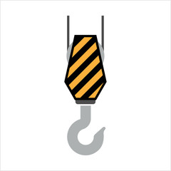 Crane Hook Icon, Tow Hook