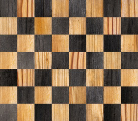 Parquet with chess pattern.  Light textured wood for background. - 283297057
