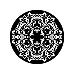 Tribal Tattoo Circular Design