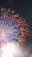 fireworks in a summer day night