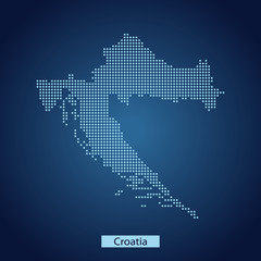 Fototapeta na wymiar map of Croatia