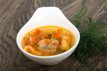 Salmon soup