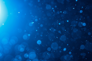 Abstract Blue bokeh background © zodar