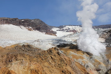 old faithful geyser in yellowstone national park