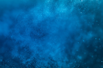 Abstract Blue bokeh background