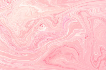 Pink Acrylic pour Color Liquid marble abstract surfaces Design.