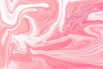 Pink Acrylic pour Color Liquid marble abstract surfaces Design.