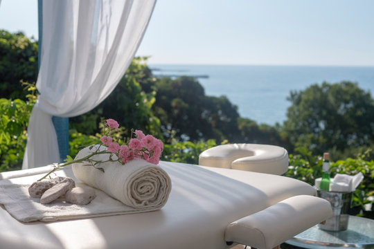 Massage Table With Sea View