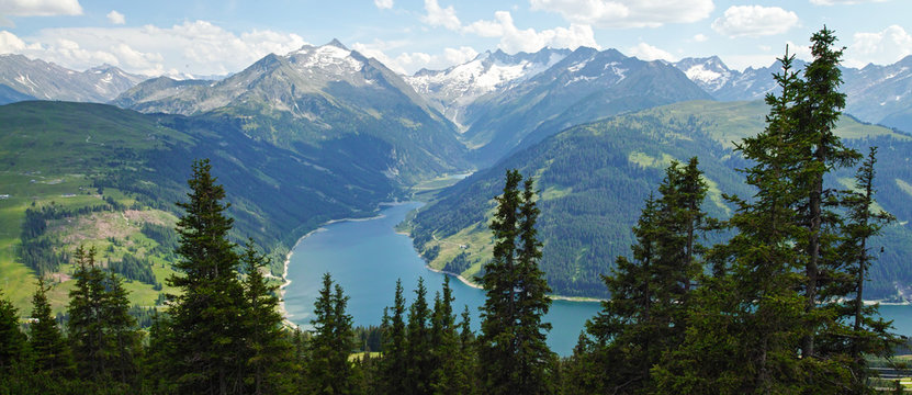 Lake Durlassboden, in Gerlos, Austria