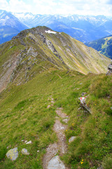 Fototapeta na wymiar Mountains at Koenigsleiten, Austria, Zillertal