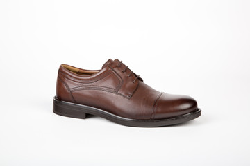 Mens shoes on white background 