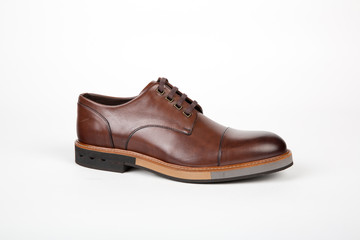 Mens shoes on white background 