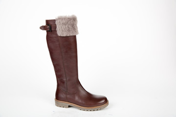 Mens shoes on white background 