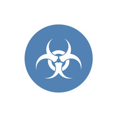 The biohazard icon. Biohazard symbol. Simple vector illustration for graphic and web design.