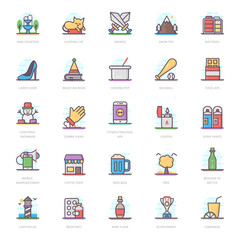 Sports Flat Icons Pack