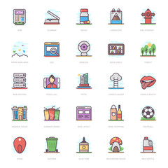 Healthy Diet Flat Icons Pack 