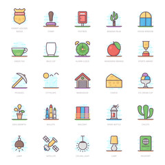 Accessories Flat Icons Pack
