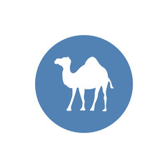 Camel icon silhouette. Sign for mobile concept and web design. Vector illustration.