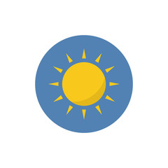 Sun icon. Trendy vector summer symbol for website design, web button, mobile app.