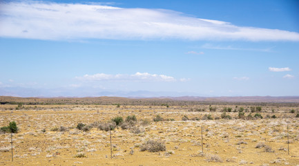 panoramic view of karoo landscape