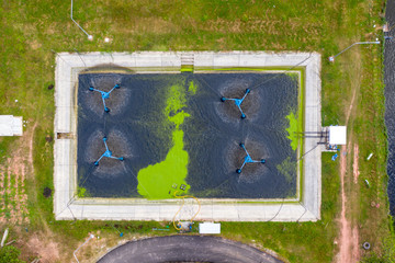 Removing chemical and biological contaminants on sewage treatment plant 