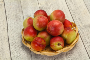 Sweet tasty fresh ripe apricots