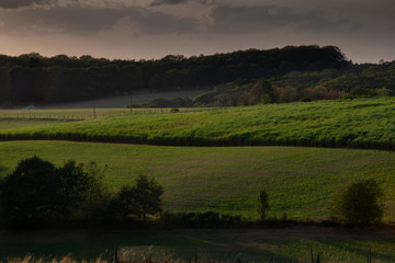 Abendd&auml;mmerung im Bergischen