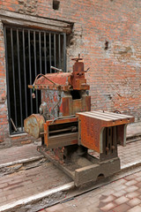 Fototapeta na wymiar abandoned mechanical equipment