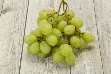 Sweet ripe Green grape branch