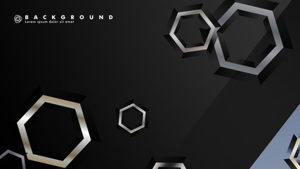 abstract vector background with gradient hexagon shapes. the background is suitable for anything. eps 10