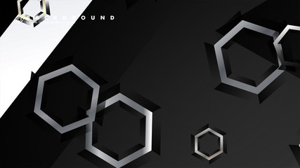 abstract vector background with gradient hexagon shapes. the background is suitable for anything. eps 10