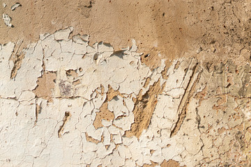 Verwitterte Wandfarbe