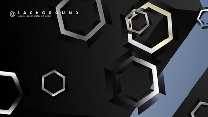 abstract vector background with gradient hexagon shapes. the background is suitable for anything. eps 10
