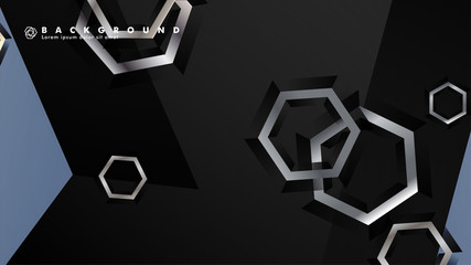 abstract vector background with gradient hexagon shapes. the background is suitable for anything. eps 10