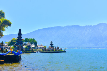 Pura Ulun Danu temple on a lake Beratan. Bali,Indonesia