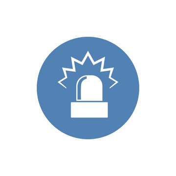 recommend clip art: Siren Icon in trendy flat style isolated on grey background. Alarm symbol for your web site design. Vector illustration, EPS10.