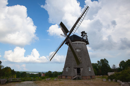 The great Dutch windmill on the island of Usedom, Germany .