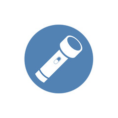 Flashlight flat icon, flat design best vector icon