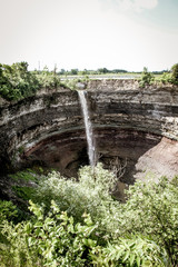 The Devil's punch bowl in Ontario, Canada