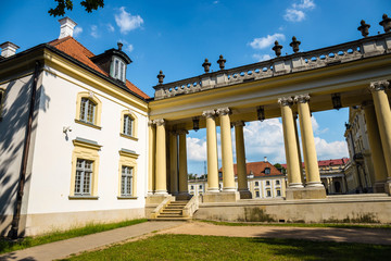 Facade of the Museum of the History of Medicine and Pharmacy in Branicki Palace, Poland