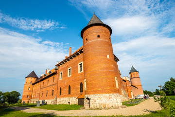 The Tykocin Royal Castle located on the right bank of the river Narew in Tykocin, Poland.