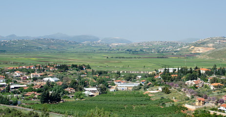 Fototapeta na wymiar Metula is the most northern town in Israel