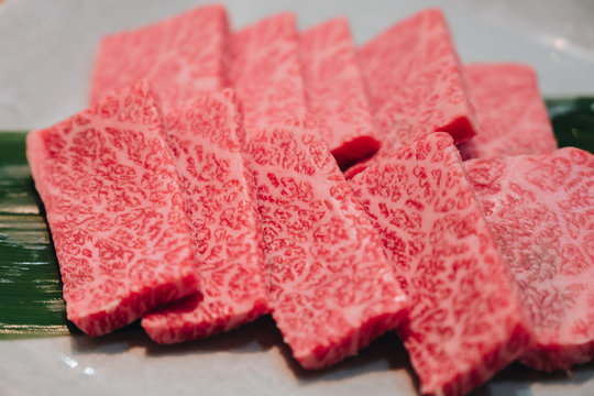 Famous and sizzling yakiniku in Takayama Japan - Premium A5 Hida wagyu beef set serves