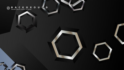 abstract vector background with gradient hexagon shapes. the background is suitable for anything. eps 10