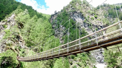 Hängebrücke am Meraner Höhenweg