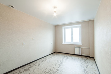 Russia, Moscow- June 13, 2018: interior room apartment. standard repair decoration in new building