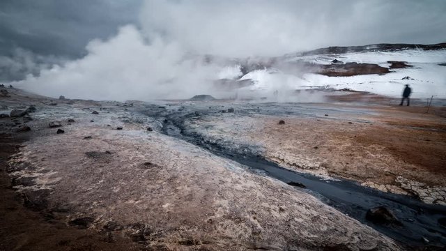Icelandic Landscape during late october Time-Lapse