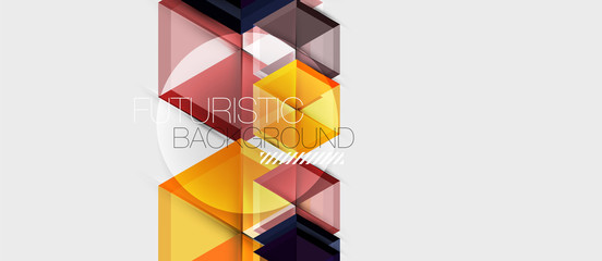 Hexagon abstract background, geometrical modern template