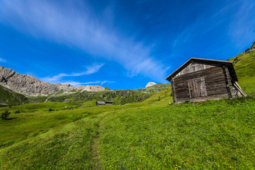Fototapeta na wymiar Hiking In The Carnic Alps of Austria Carinthia