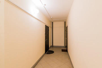 Russia, Moscow- June 13, 2018: interior room apartment. standard repair decoration in hostel